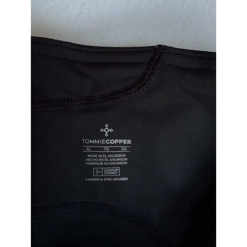 Tommie Copper Adjustable Back Support Compression Capri's 19" Women XL Black NWT - Picture 4 of 12